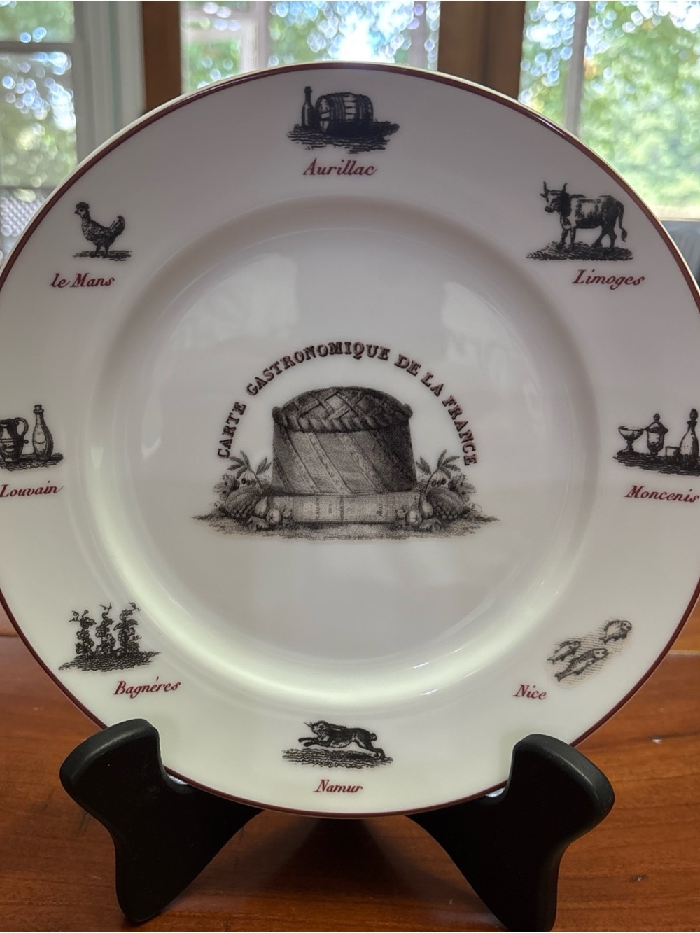 Williams Sonoma Carte Gastronomique De La France 8” Salad Plate